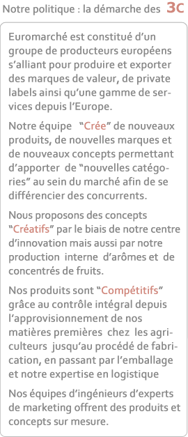 Notre politique : la démarche des 3C 